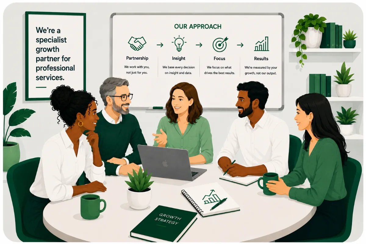 Fresh Brands team discussing an approach
